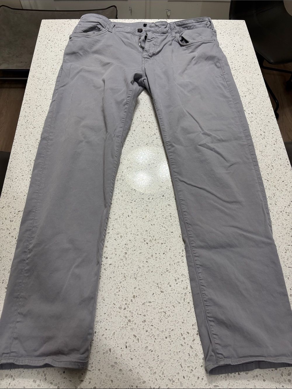 Mavi Men's Light Gray Chino Pants - Straight Leg